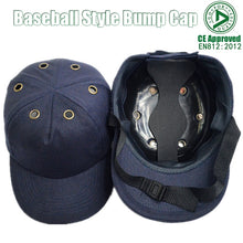 Load image into Gallery viewer, New Work Safety Bump Cap Helmet Baseball Hat Style Protective Safety Hard Hat For Work Site Wear Head Protection
