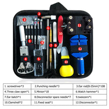 Load image into Gallery viewer, 147pcs/set Repair Tools Watch Band Bracelet Remover Case Opener Back Remover Watchmaker Repair Kits with Hoist Cover Pry
