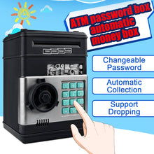 Load image into Gallery viewer, Electronic Piggy Bank ATM Password Money Box Cash Coins Saving Box ATM Bank Safe Box Automatic Deposit Banknote Christmas Gift

