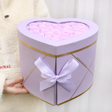 Load image into Gallery viewer, Creative Double Layer Rotating Love Gift Box+Soap Flower Artificial Rose Gift Packaging Storage Box Wedding Valentine&#39;s Day Gift
