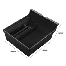 Load image into Gallery viewer, Center Console Flocking/ABS Car Storage Box for Tesla Model 3 Y 2021 Armrest Storage Box Tray Car Interior Accessories
