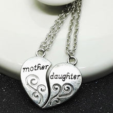 Load image into Gallery viewer, Popular Mother And Daughter Love Heart Letters Necklace Creative Stitching Pendant Necklace Jewelry For Mother&#39;s Day Gifts
