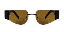 Load image into Gallery viewer, WHO CUTIE Rimless Cat Eye Sunglasses Women 2021 Trendy Fashion Shades Vintage Geometric Frame Sun Glasses Female UV400 S435
