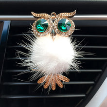 Load image into Gallery viewer, Diamond Fur Owl Car Air Freshener Auto Outlet Perfume Clip Scent Aroma Car Diffuser Bling Car Accessories Interior Decor Gifts
