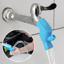 Load image into Gallery viewer, High Elastic Silicone Water Tap Extension Sink Children Washing Device Bathroom Kitchen Sink Faucet Guide Faucet Extenders TXTB1
