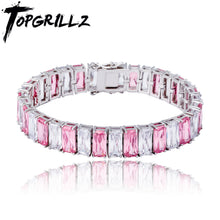 Load image into Gallery viewer, TOPGRILLZ New 10mm Bracelet Heavy Iced Out Cubic Zirconia Cuban Bracelet Chains Hip Hop Rock Fashion Jewelry Gift For Men Women
