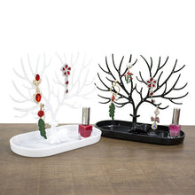 Load image into Gallery viewer, WE Red Black White Deer Tree Display with Earrings Hole Necklace Bracelet Jewelry Cases&amp;Display Stand Tray Storage jewelry Gifts
