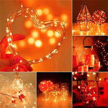 Load image into Gallery viewer, 4 Pack 3M Battery Operated Dewdrop Led Lights,Indoor Mini Fairy Lights with Timer Function,Christmas Wedding Party Decoration
