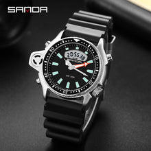 Load image into Gallery viewer, SANDA 2021 New Casual Men&#39;s Watches 5ATM Waterproof Sport Military Quartz Watch for Men S Shock Male Clock relogio masculino
