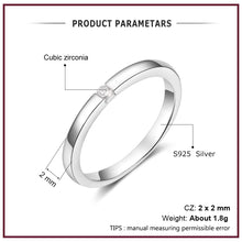 Load image into Gallery viewer, Luxury 925 Sterling Silver Rings for Women Round Cubic Zircon Finger Ring Wedding Engagement Ring Fine Jewelry (Lam Hub Fong)
