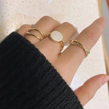 Load image into Gallery viewer, Hip-hop Rock Rings Fashion Irregular Round Joints Index Finger Ring Set For Women Jewelry Accessories
