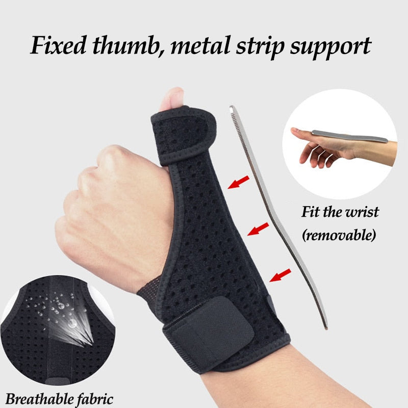 Medical Thumb Stabilizer Wrist Splint Brace Support Sprain Disease Tenosynovitis Wristbands Fixed Arthritis Pain Relief F001