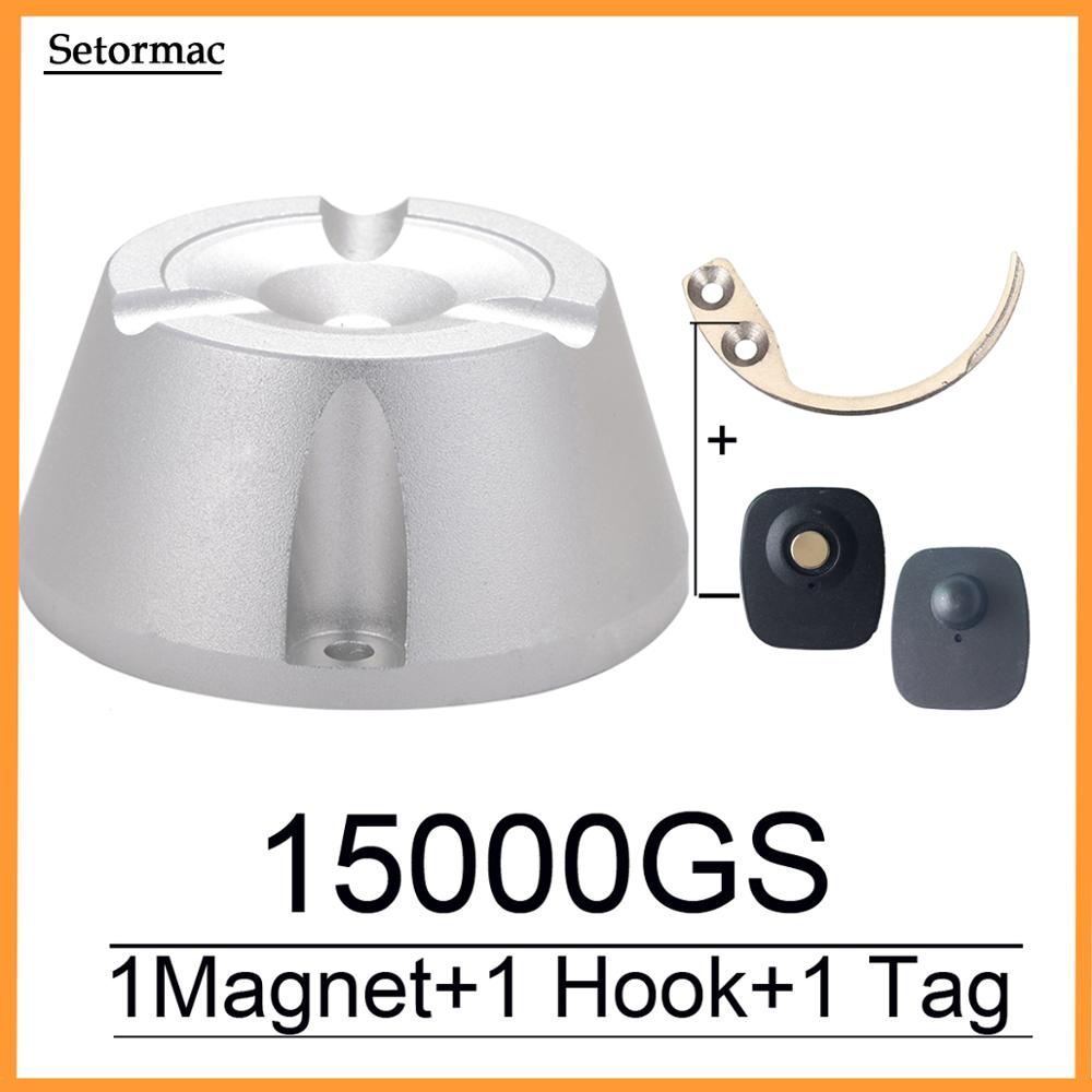 15000GS Universal Magnetic Detacher Tag Remover Magnet 1 Piece Hook Detacher Key Detacher EAS Security Tag Remover 100% Work