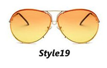 Load image into Gallery viewer, New UV400 Women Sunglasses Mirror Rimless Oval Driving Glsses For Lady With Box
