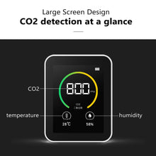 Load image into Gallery viewer, Indoor Air Quality Monitor Lcd Digital co2 Air Quality Meters Real Time TFT Intelligent Air Quality Sensor Tester co2 Detector
