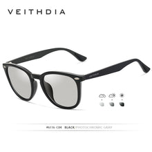 Load image into Gallery viewer, VEITHDIA Brand Unisex Aluminum+TR90 Men&#39;s Photochromic Mirror Sun Glasses Eyewear Accessories Sunglasses For Women 6116
