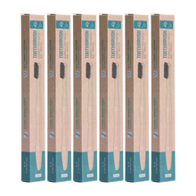 Load image into Gallery viewer, Y-Kelin New Charcoal Bamboo Toothbrush 12pcs Toothbrushes Natural Eco-Friendly Biodegradable Oral Care Healthy Wood Toothbrush

