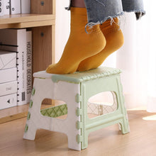Load image into Gallery viewer, Plastic Multi Purpose Folding Stool Step stool kids Home Train Outdoor Indoor Storage Foldable Child stool banqueta plegable
