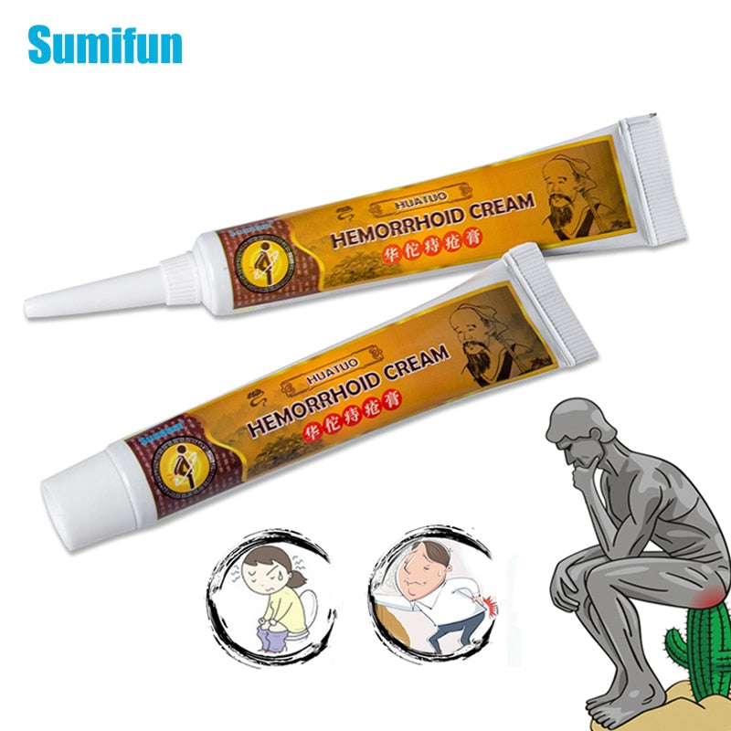 Sumifun 20g Hemorrhoids Ointment Internal And External Anal Fissure Cream Pain Reliving Chinese Medical Plaster HealthCare P1075