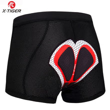 Load image into Gallery viewer, X-Tiger Cycling Underwear Upgrade 5D Padded Cycling Shorts 100% Lycra Shockproof MTB Bicycle Shorts Road Bike Shorts
