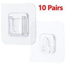 Load image into Gallery viewer, Double-Sided Adhesive Wall Hooks Hanger Strong Transparent Hooks Suction Cup Sucker Wall Storage Holder For Kitchen Bathroo
