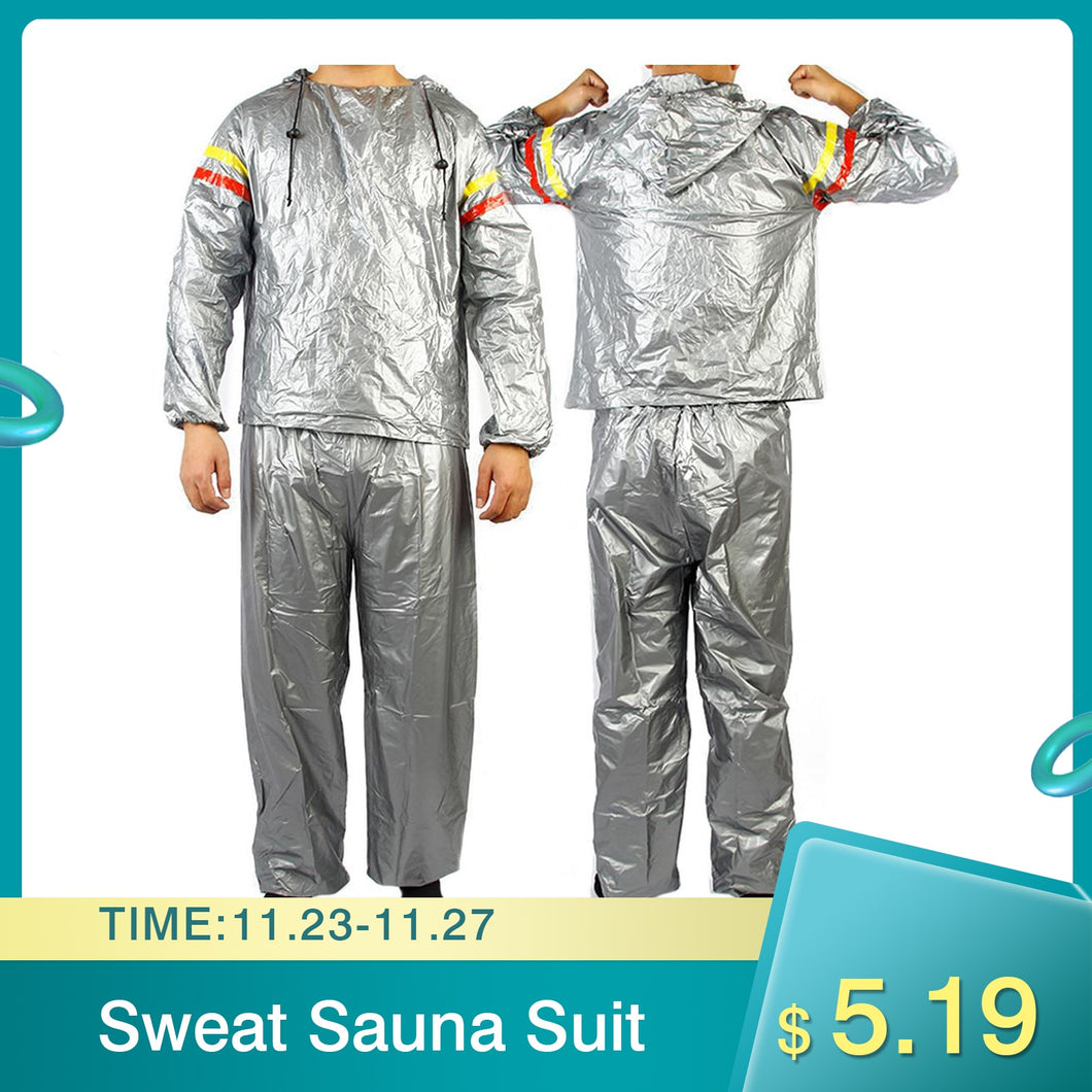Fitness Weight Loss Sweat Sauna Suit Exercise Gym Anti-Rip Sauna Suit Waterproof Fat Burning Fitness Sweat Suit Dropshipping