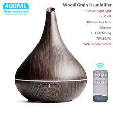 Load image into Gallery viewer, 550ML Ultrasonic Aromatherapy Humidifier Essential Oil Diffuser Air Purifier Home Mist Maker Aroma Diffuser LED Light
