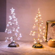 Load image into Gallery viewer, Christmas Lights Crystal Fairy Night Light Xmas Light Christmas Decor LED Lamp Bedroom Party Ornament Gift New Year Lamp
