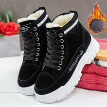 Load image into Gallery viewer, Winter Shoes Women 2021 New Fashion Shoes Lace-up Platform Boots Plus Velvet Padded Warmth Women Cotton Shoes Women Sports Shoes
