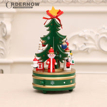 Load image into Gallery viewer, Wooden Christmas Tree with Music Box Wood Crafts Christmas Hanging Ornament Market Cabinet Table Ornament Products

