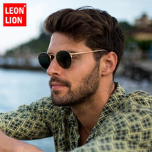 Load image into Gallery viewer, LeonLion 2021 Fashion Retro Sunglasses Men Round Vintage Glasses for Men/Women Luxury Sunglasses Men Small Lunette Soleil Homme
