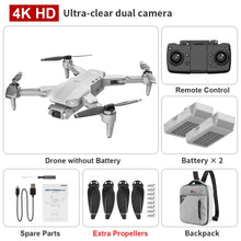 Load image into Gallery viewer, L900PRO GPS Drone 4K Dual HD Camera Professional Aerial Photography Brushless Motor Foldable Quadcopter RC Distance 1200M
