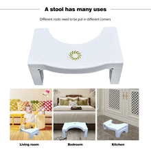 Load image into Gallery viewer, Plastic Non-slip Toilet Footstool Foldable Squatting Stool Bathroom Children Auxiliary Tool with Replaceable Spice Box
