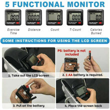 Load image into Gallery viewer, Mini Pedal Stepper Exercise Machine LCD Display Indoor Cycling Bike Stepper Treadmill Ttraining Apparatus For Home Office Gym
