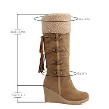 Load image into Gallery viewer, Women Winter Fur Warm Snow Boots Ladies Warm Wool Booties Ankle Boot Comfortable Shoes Plus Size 35-43 Casual Women High Boots
