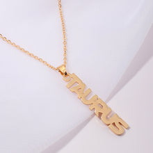 Load image into Gallery viewer, 12 Constellations  Astrology Horoscope Star Jewelry 18K Gold Plated Zodiac Sign Pendant Necklace
