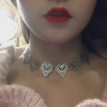 Load image into Gallery viewer, Kpop Heart Chain Choker Necklace For Women collar Goth Necklaces Aesthetic Jewellery Christmas Party Girl halloween New Chocker
