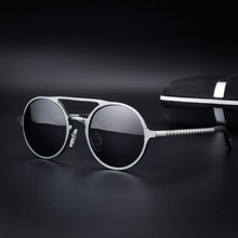 Load image into Gallery viewer, Vintage Aluminum Magnaseum HD Polarized Sunglasses for men Punk Round Brand Design Sun Glasses Driving Eyewear UV400 lentes sol
