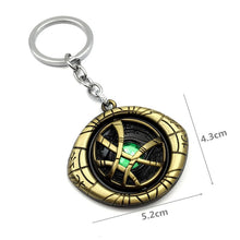 Load image into Gallery viewer, Doctor S. Keychain Vintage Rotated Eye Time Gem Key Chain Metal Key Holder For Women&amp;Men Gift
