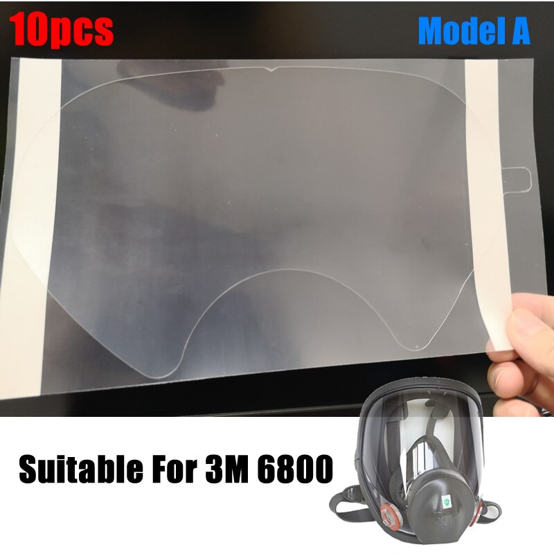 5-10pcs Protective Film For 6800 Mask Gas Respirator Window Screen Protector Sticker For 3M 6800 Full Face Mask Accessories