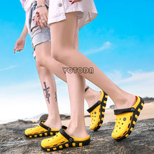 Load image into Gallery viewer, Summer Couple Beach Sandals Men Women Hole Shoes Casual Flats Slides Fashion Garden Clog Aqua Shoes Trekking Wading Slippers Hot
