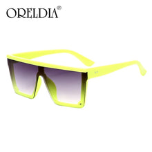 Load image into Gallery viewer, Oversized Square Sunglasses Ladies Transparent Colorful Sunglasses Men Retro Flat-Top Glasses Can Support Wholesale And Retail
