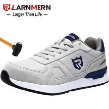 Load image into Gallery viewer, LARNMERN Men&#39;s Work Safety Shoes Steel Toe Construction Sneaker Breathable Lightweight Anti-smashing Anti-static Non-slip shoe
