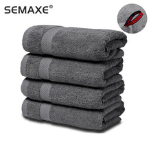 Load image into Gallery viewer, SEMAXE40*70 Paper Towel Premium Set Is Suitable for Bathroom SPA High Water Absorption Rate Soft and Non-fading Four Towel Gift
