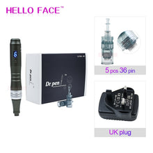 Load image into Gallery viewer, Dr pen Ultima M8 With 7 pcs Cartridges Wireless Derma Pen Skin Care Kit Microneedle Home Use Beauty Machine
