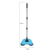 Load image into Gallery viewer, Push Type Hand Push Sweeper Magic Broom Dustpan Sweeping Machine Stainless Steel for Easily Portable Cleaning Elements
