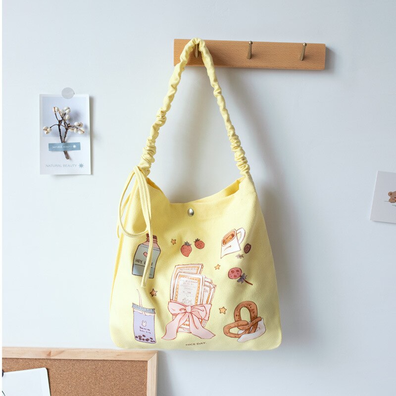 Girls Shopper Bag Shoulder Bag for Women 2021 Cute Designer Handbags Female Shoppers High Quality Casual Wallets Canvas Tote Bag