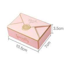 Load image into Gallery viewer, Simple Creative Gift Box Packaging Envelope Shape Wedding Gift Candy Box Favors Birthday Party Christmas Jelwery Decoration

