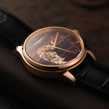 Load image into Gallery viewer, Relogio Masculino Carnival Brand Luxury Automatic Watch Mens Fashion 3D Tiger Rose Gold Mechanical Wristwatch Clock Reloj Hombre
