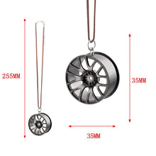 Load image into Gallery viewer, Car Ornament Pendant Metal Wheel Hub Flywheel Hanging Auto Interior Hip-hop Rear View Mirror Decoration Dangle Trim Accessories
